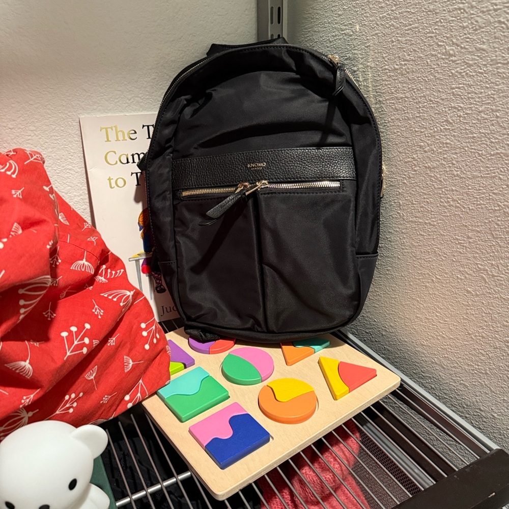 Knomo Black and Red Backpack